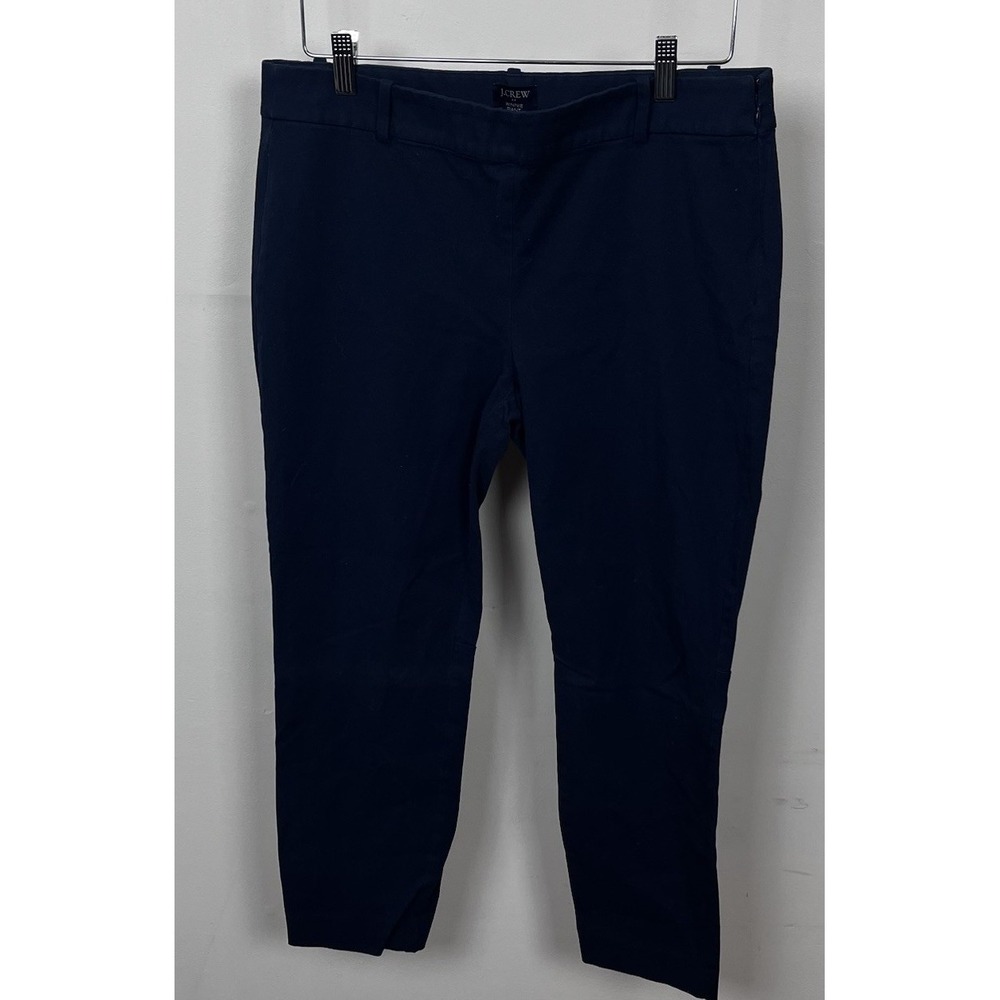 J.Crew Winnie Pant 12 Navy Blue Preppy Academia Workwear Minimalist Capsule